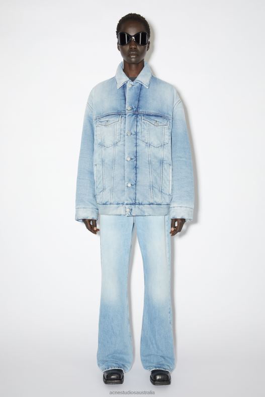 Oversized fit denim jacket Light Blue Acne Studios R66LJ54 Apparel