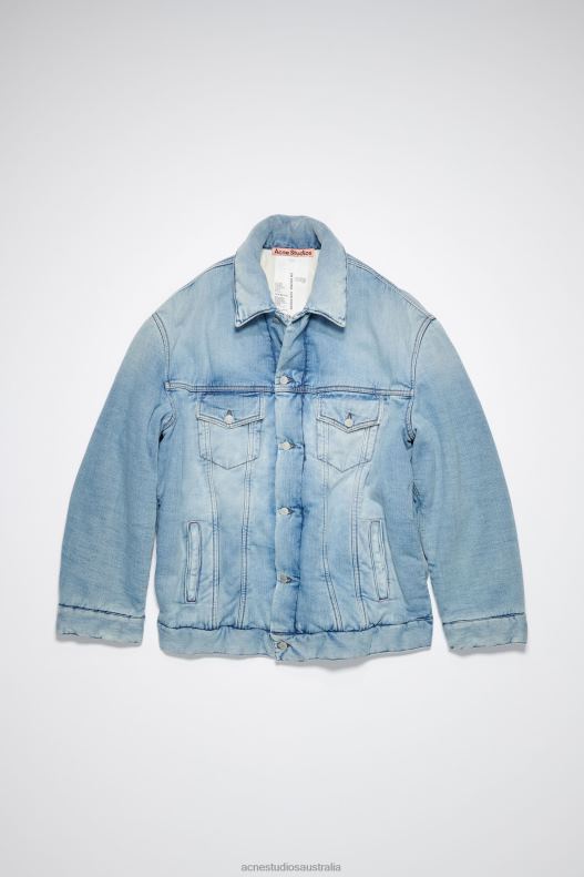 Oversized fit denim jacket Light Blue Acne Studios R66LJ54 Apparel