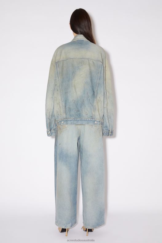 Oversized fit denim jacket Light Blue Acne Studios R66LJ57 Apparel