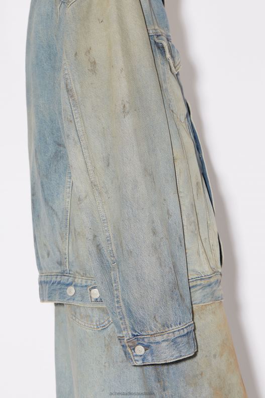 Oversized fit denim jacket Light Blue Acne Studios R66LJ57 Apparel