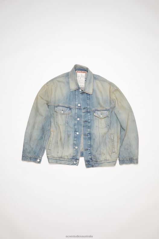 Oversized fit denim jacket Light Blue Acne Studios R66LJ57 Apparel