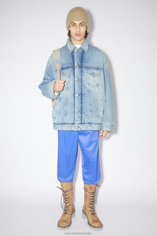 Oversized fit denim jacket Light Blue Acne Studios R66LJ914 Apparel