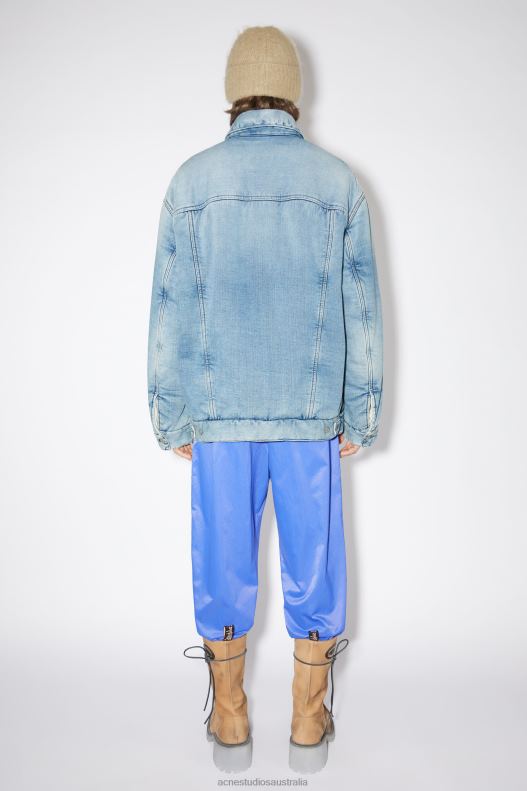 Oversized fit denim jacket Light Blue Acne Studios R66LJ914 Apparel