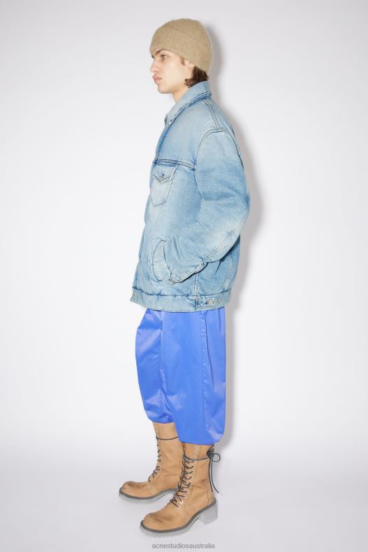 Oversized fit denim jacket Light Blue Acne Studios R66LJ914 Apparel