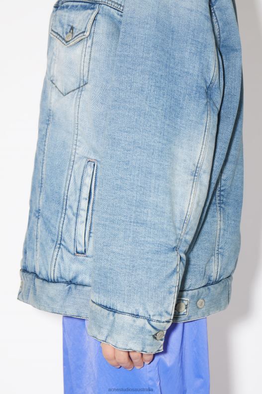 Oversized fit denim jacket Light Blue Acne Studios R66LJ914 Apparel