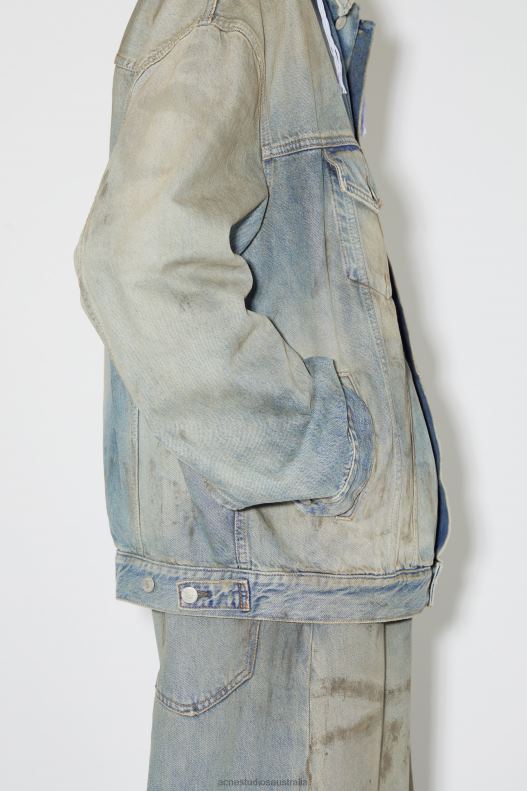 Oversized fit denim jacket Light Blue Acne Studios R66LJ916 Apparel