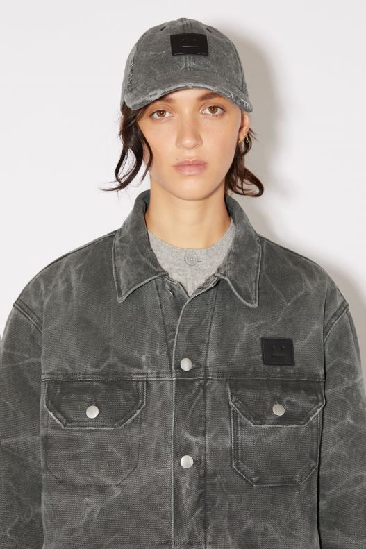 Padded denim jacket Unisex Carbon Grey Acne Studios R66LJ25 Apparel