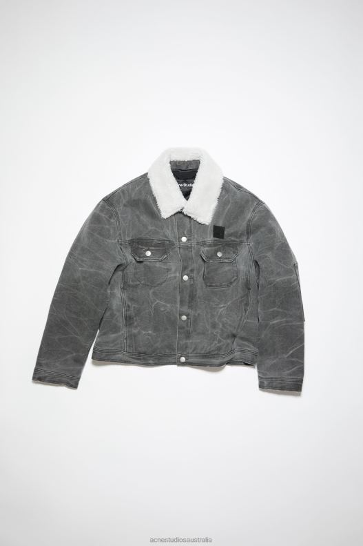 Padded denim jacket Unisex Carbon Grey Acne Studios R66LJ25 Apparel