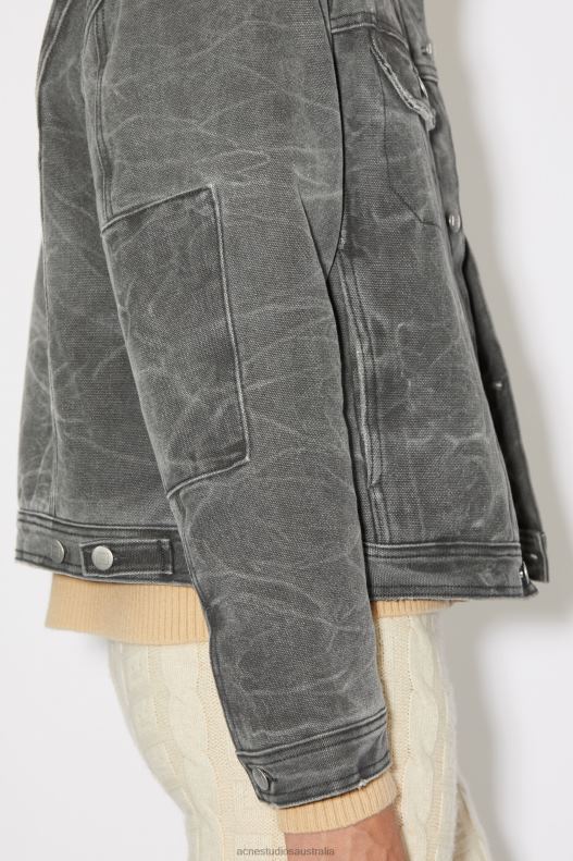 Padded denim jacket Unisex Carbon Grey Acne Studios R66LJ903 Apparel