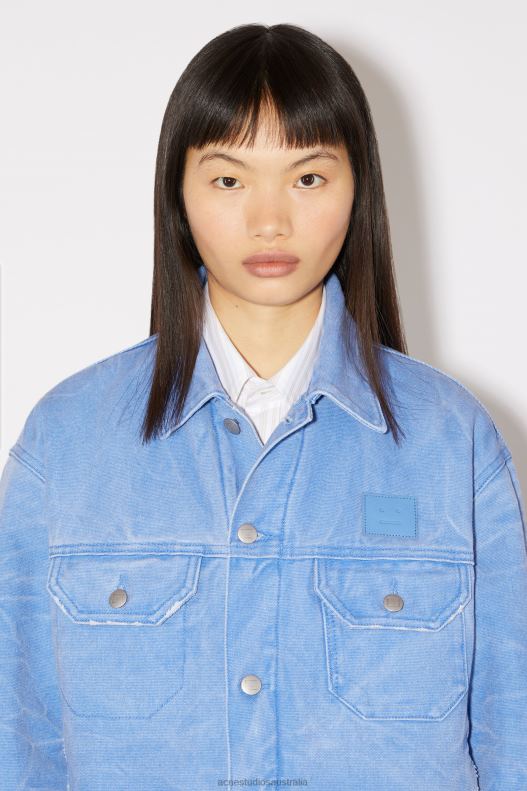 Padded denim jacket Unisex Powder Blue Acne Studios R66LJ27 Apparel