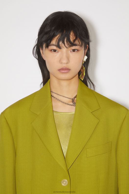 Paint tube earring Runway Show Silver/Yellow Acne Studios R66LJ693 Accessories