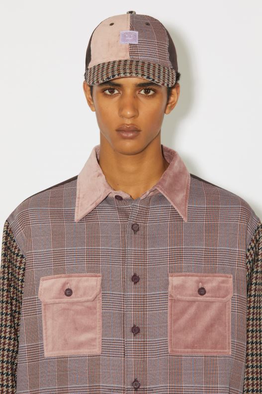 Patchwork shirt Unisex Pink/Purple Acne Studios R66LJ906 Apparel