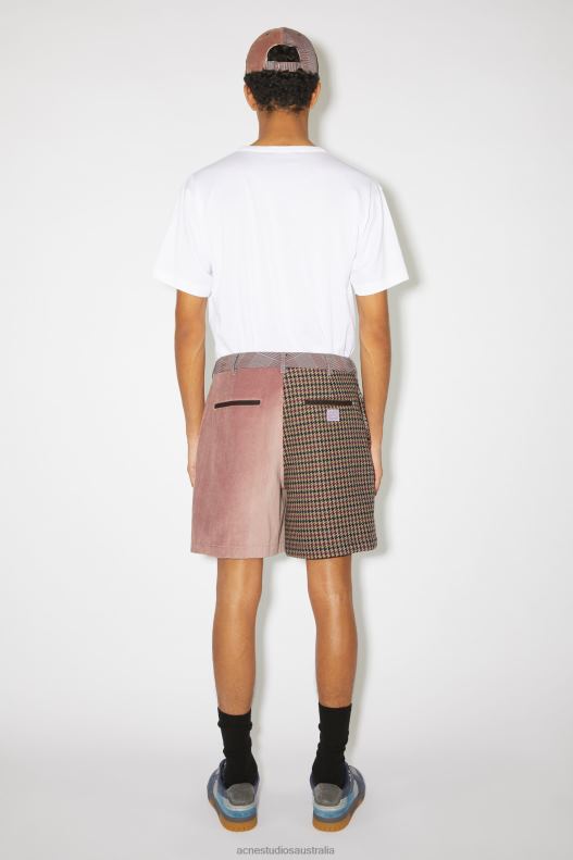 Patchwork shorts Unisex Pink/Purple Acne Studios R66LJ1075 Apparel