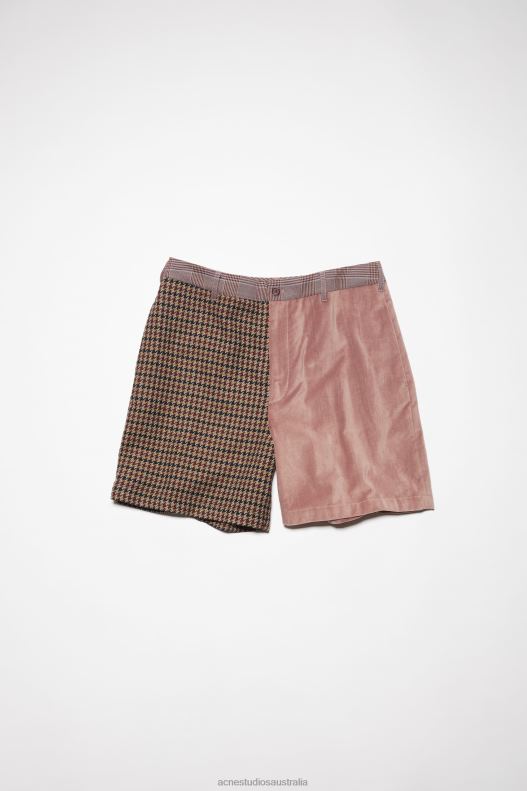 Patchwork shorts Unisex Pink/Purple Acne Studios R66LJ1075 Apparel