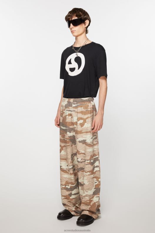 Print sweatpants Cacao Brown Acne Studios R66LJ1048 Apparel