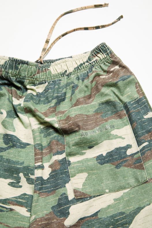 Print sweatpants Khaki Green Acne Studios R66LJ1044 Apparel