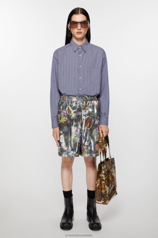 Printed shorts Black Multicolor Acne Studios R66LJ1068 Apparel