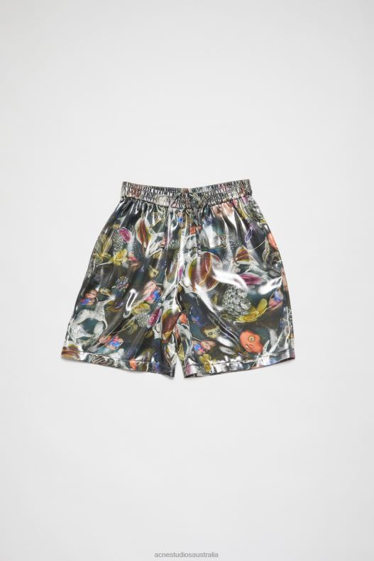 Printed shorts Black Multicolor Acne Studios R66LJ1068 Apparel