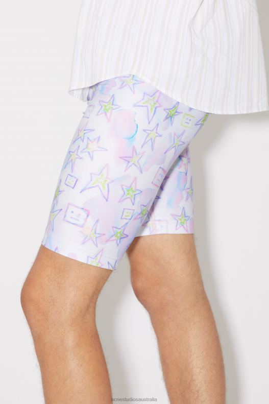 Printed shorts Unisex Pale Pink/Multi Acne Studios R66LJ1074 Apparel