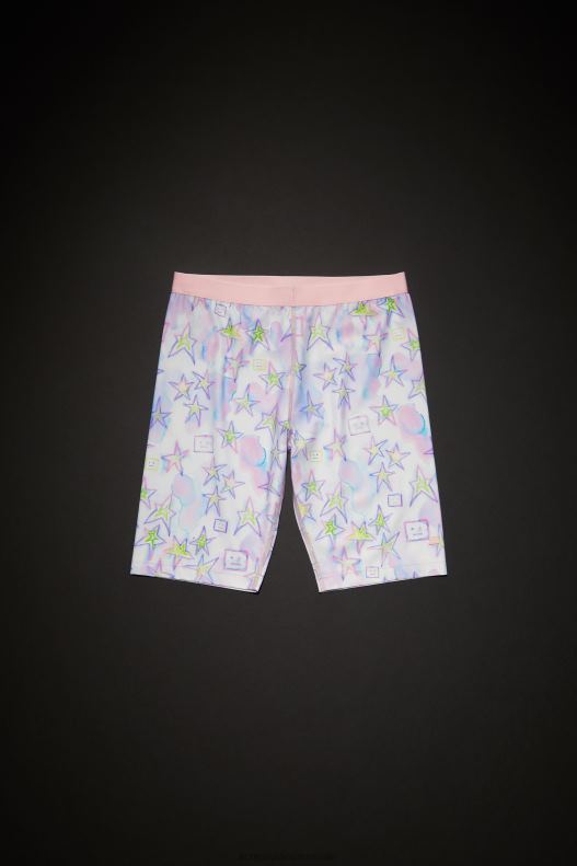 Printed shorts Unisex Pale Pink/Multi Acne Studios R66LJ1074 Apparel