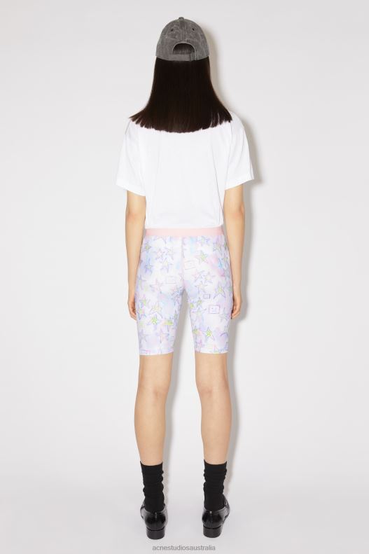 Printed shorts Unisex Pale Pink/Multi Acne Studios R66LJ336 Apparel