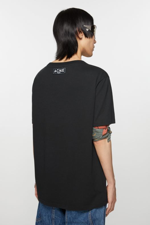 Printed t-shirt Black Acne Studios R66LJ1086 Apparel