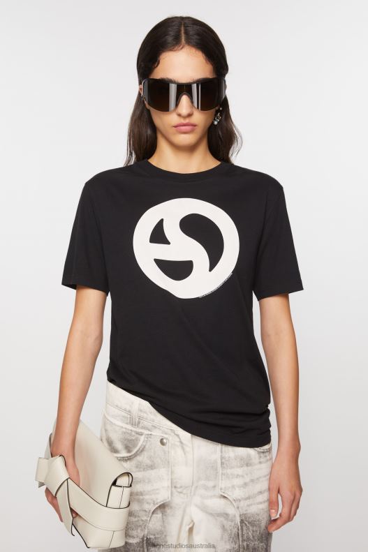 Printed t-shirt Black Acne Studios R66LJ357 Apparel