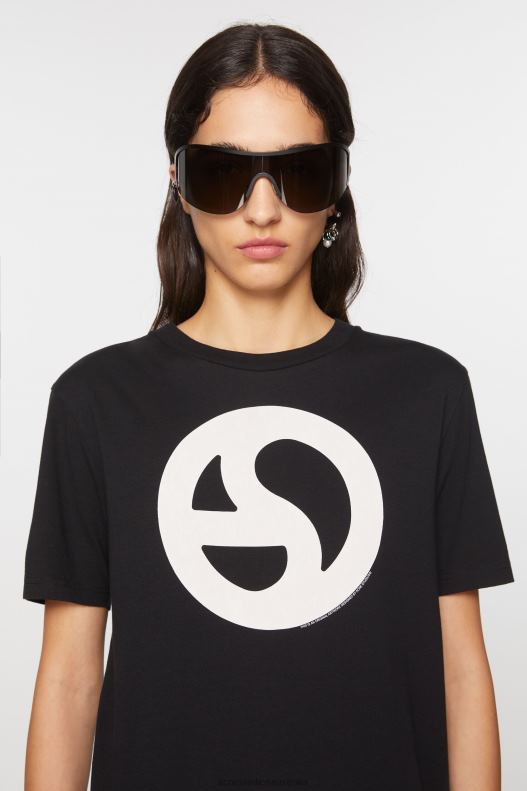 Printed t-shirt Black Acne Studios R66LJ357 Apparel