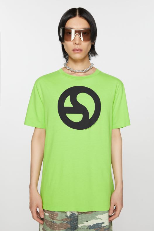 Printed t-shirt Sharp Green Acne Studios R66LJ1092 Apparel