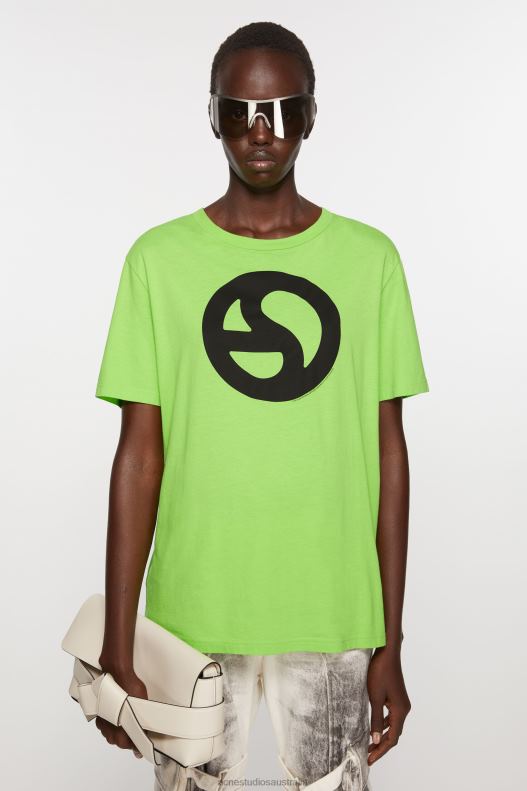 Printed t-shirt Sharp Green Acne Studios R66LJ361 Apparel