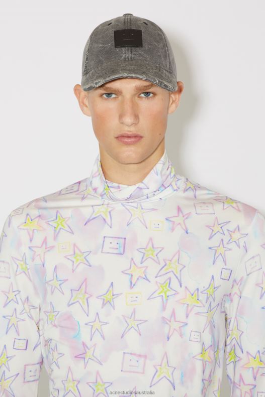 Printed top - fitted fit Unisex Pale Pink/Multi Acne Studios R66LJ1139 Apparel