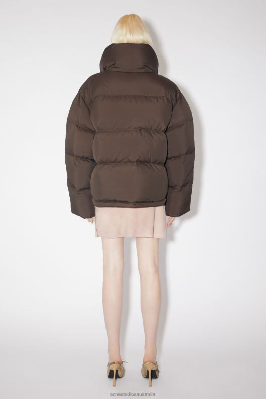 Puffer jacket Coffee Brown Acne Studios R66LJ34 Apparel