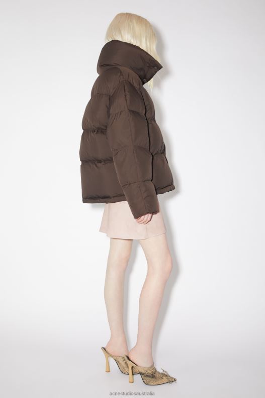 Puffer jacket Coffee Brown Acne Studios R66LJ34 Apparel