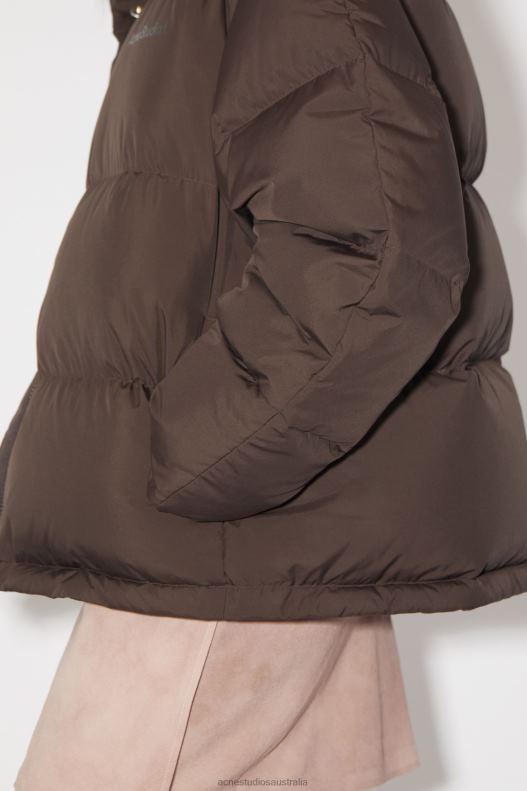 Puffer jacket Coffee Brown Acne Studios R66LJ34 Apparel