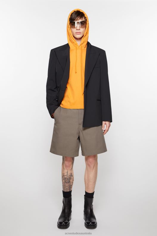 Regular fit shorts Hazelnut Brown Acne Studios R66LJ1072 Apparel