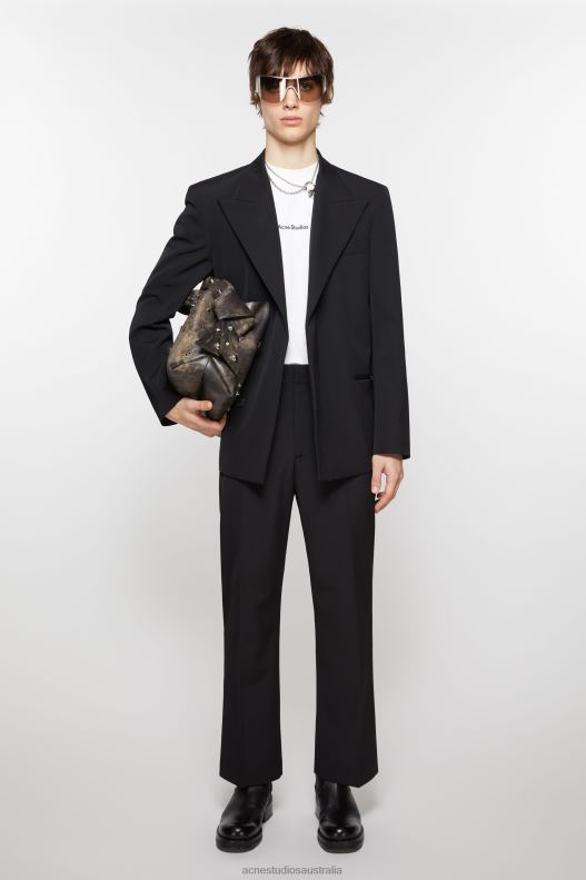 Regular fit suit jacket Black Acne Studios R66LJ949 Apparel