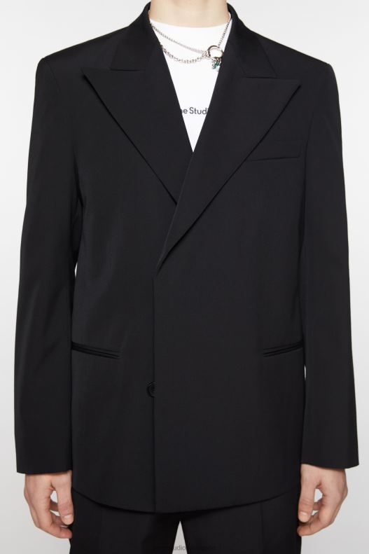 Regular fit suit jacket Black Acne Studios R66LJ949 Apparel