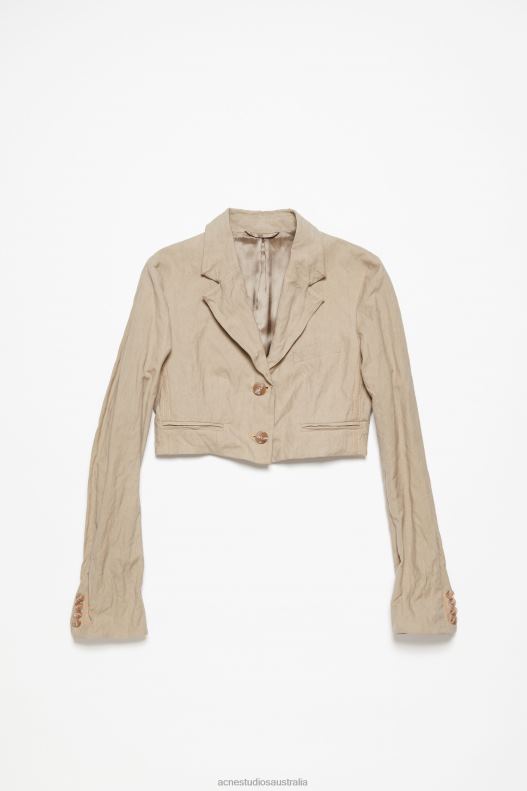 Regular fit suit jacket Cold Beige Acne Studios R66LJ122 Apparel