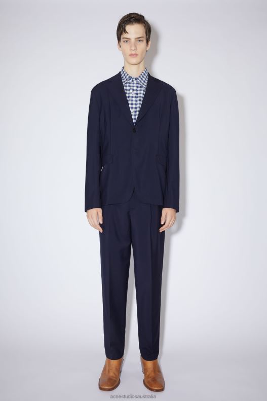 Regular fit suit jacket Dark Navy Acne Studios R66LJ1174 Apparel