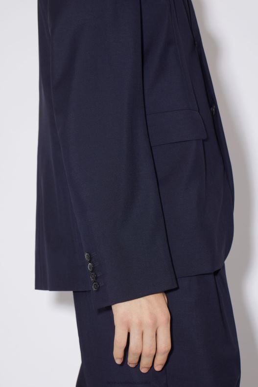 Regular fit suit jacket Dark Navy Acne Studios R66LJ1174 Apparel