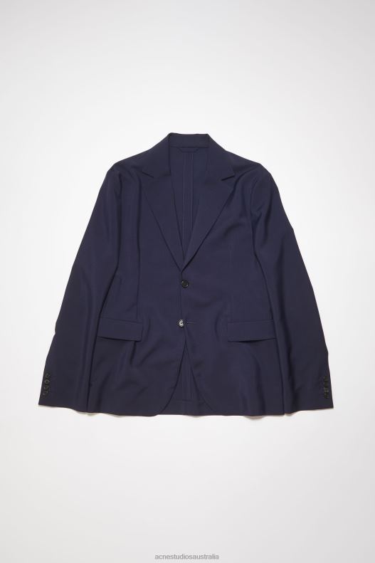 Regular fit suit jacket Dark Navy Acne Studios R66LJ1174 Apparel