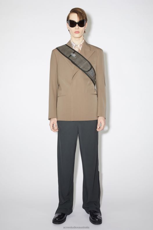 Regular fit suit jacket Mud Grey Acne Studios R66LJ959 Apparel