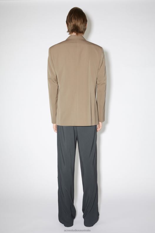 Regular fit suit jacket Mud Grey Acne Studios R66LJ959 Apparel