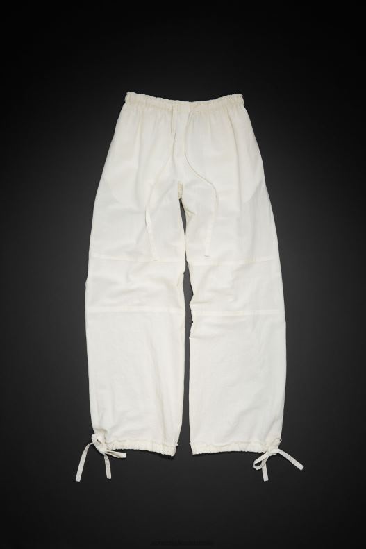 Relaxed drawstring trousers Warm White Acne Studios R66LJ321 Apparel