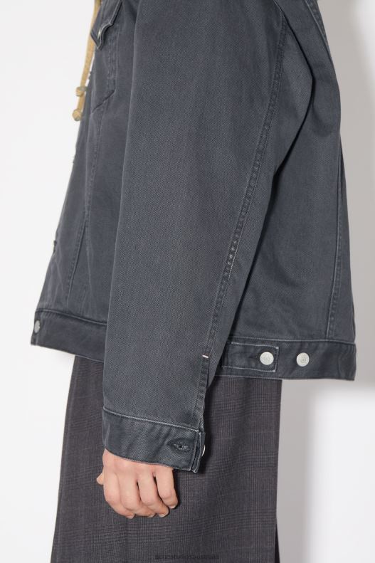 Relaxed fit denim jacket Dark Grey Acne Studios R66LJ920 Apparel