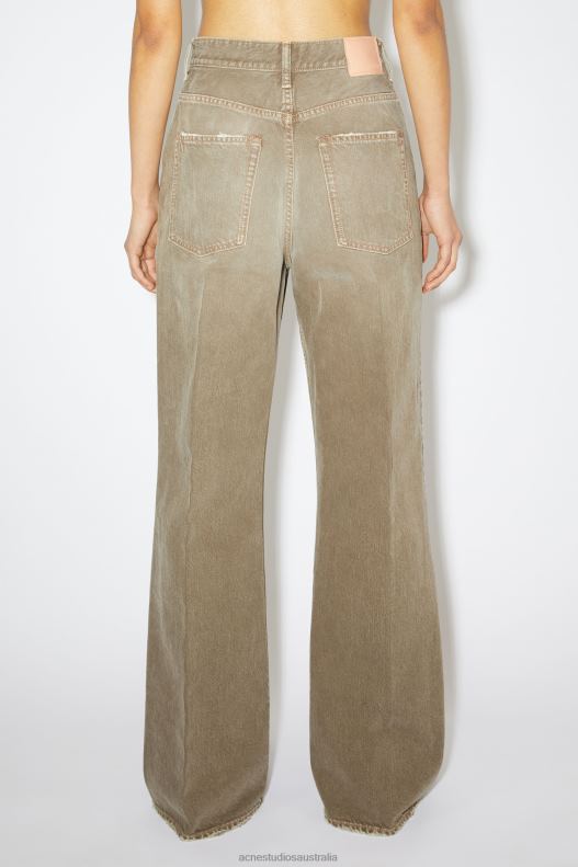 Relaxed fit jeans -2022F Beige Acne Studios R66LJ241 Apparel