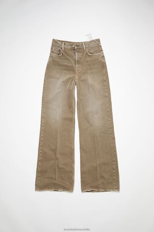 Relaxed fit jeans -2022F Beige Acne Studios R66LJ241 Apparel