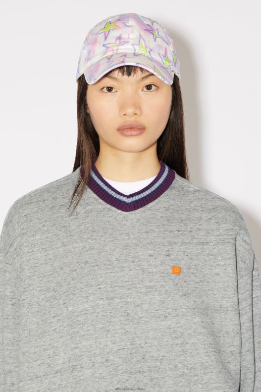 Relaxed fit jumper Unisex Marble Grey Melange Acne Studios R66LJ155 Apparel