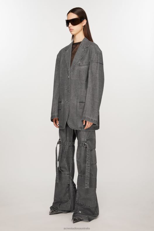 Relaxed fit suit jacket Black Acne Studios R66LJ126 Apparel