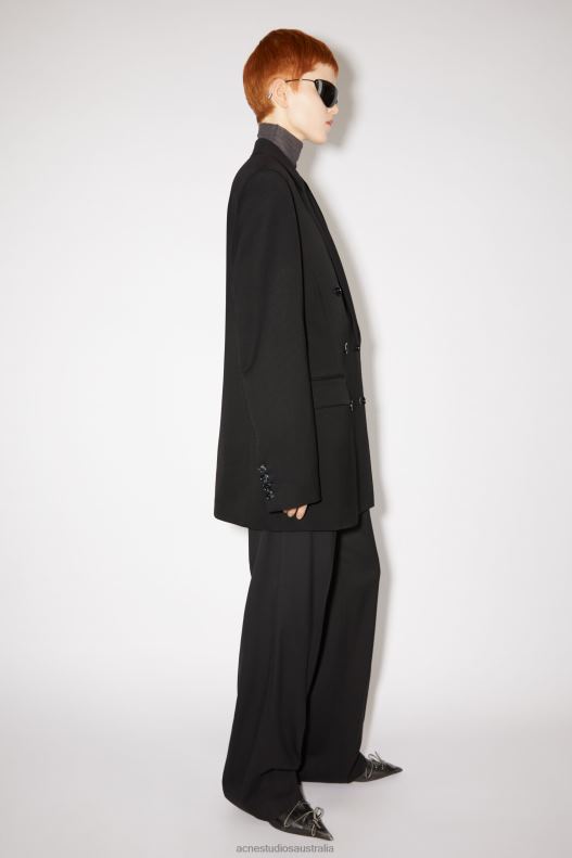 Relaxed fit suit jacket Black Acne Studios R66LJ135 Apparel